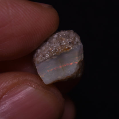 Mintabie Semi-Black Raw Rough Opals - 4 Count - Specimen from South Australia, 17.55ct weight #43