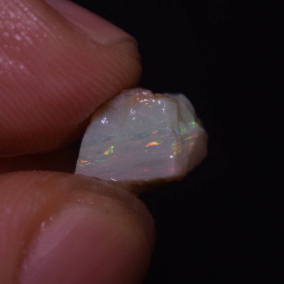 Mintabie Semi-Black Raw Rough Opals - 4 Count - Specimen from South Australia, 17.55ct weight #43