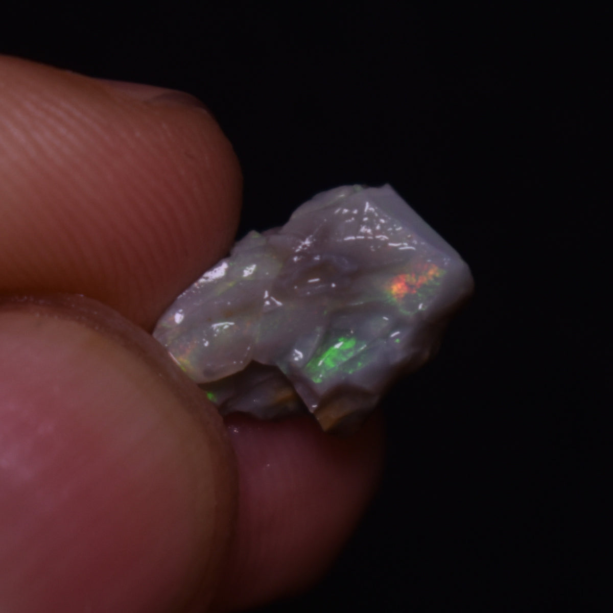 Mintabie Semi-Black Raw Rough Opals - 4 Count - Specimen from South Australia, 17.55ct weight #43