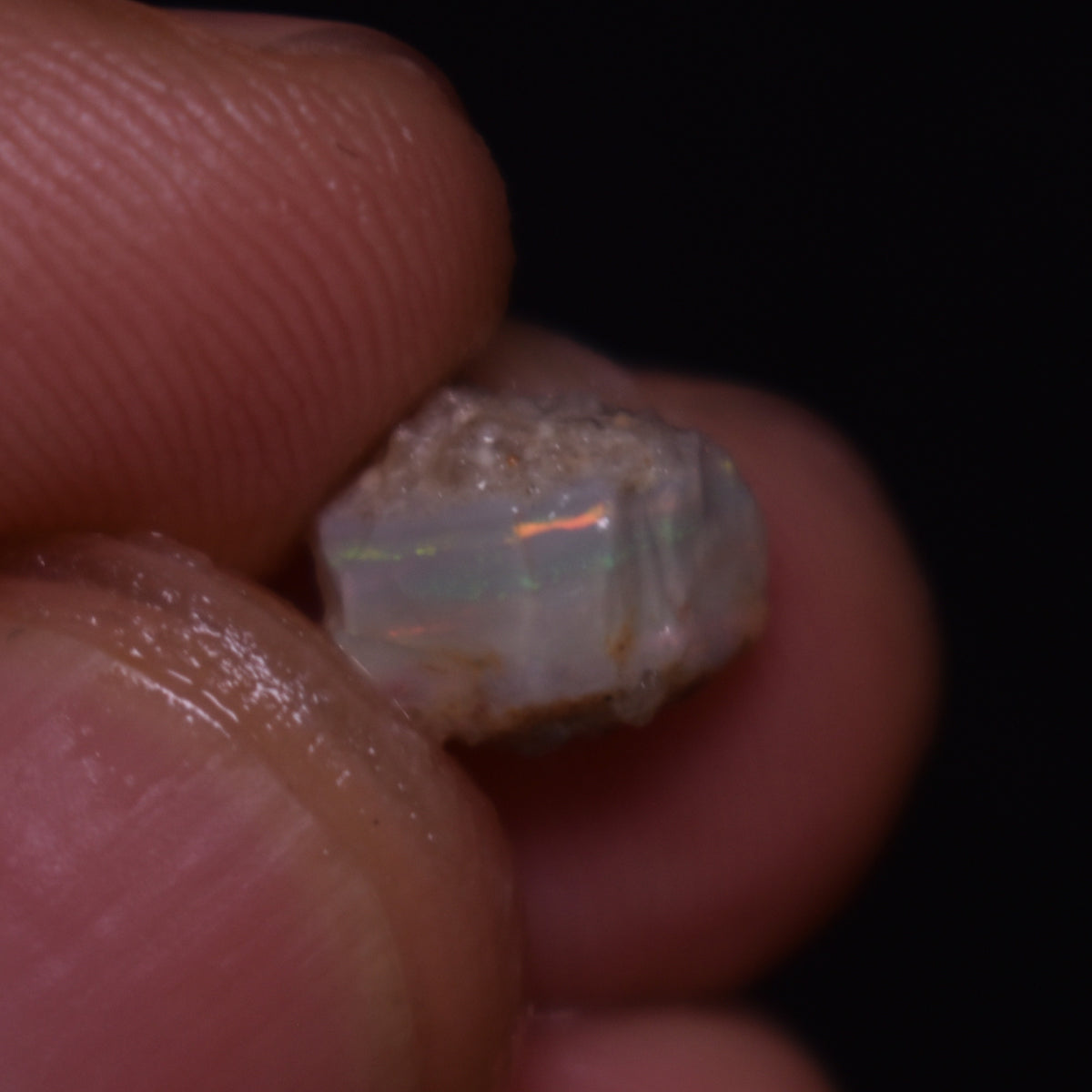 Mintabie Semi-Black Raw Rough Opals - 4 Count - Specimen from South Australia, 17.55ct weight #43