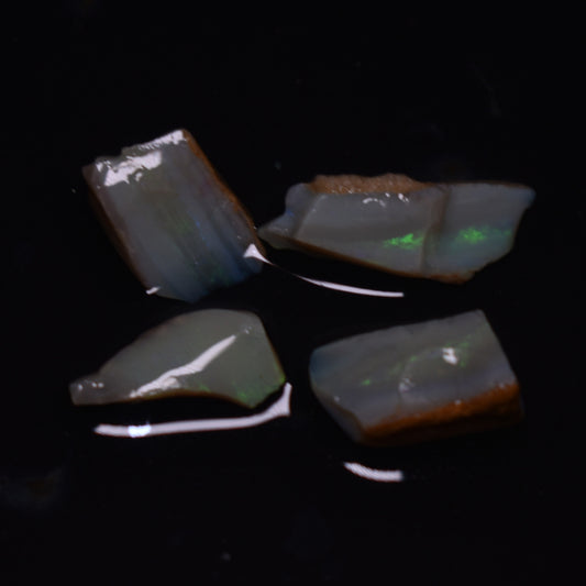 Mintabie Raw Rough Opals - 4 Count - Specimen from South Australia, 22.45ct weight #46