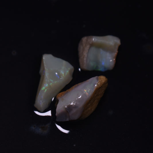 Mintabie Raw Rough Opals - 3 Count - Specimen from South Australia, 19.3ct weight #48