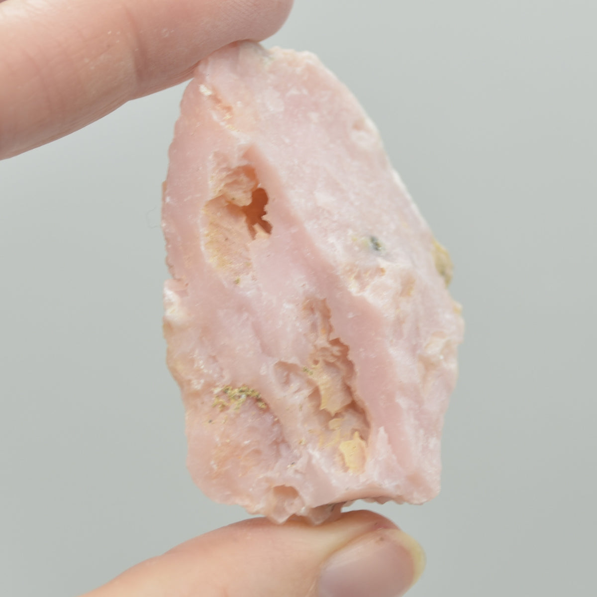 Raw Peruvian Pink Opal Rough Crystal Specimen Rock from Peru - 47 grams #05