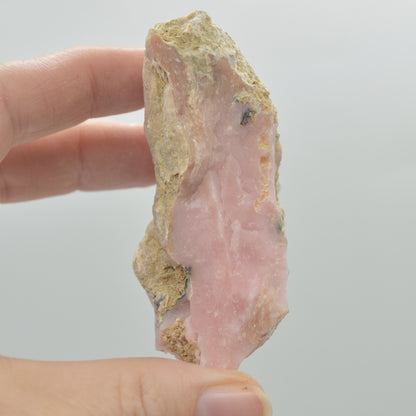 Raw Peruvian Pink Opal Rough Crystal Specimen Rock from Peru - 116 grams #07