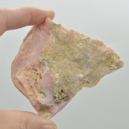 Raw Peruvian Pink Opal Rough Crystal Specimen Rock from Peru - 116 grams #07