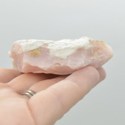 Raw Peruvian Pink Opal Rough Crystal Specimen Rock from Peru - 105 grams #12