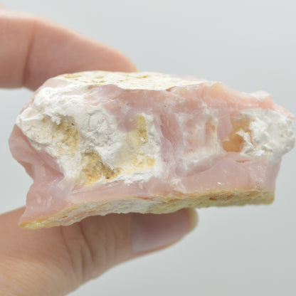Raw Peruvian Pink Opal Rough Crystal Specimen Rock from Peru - 75 grams #13