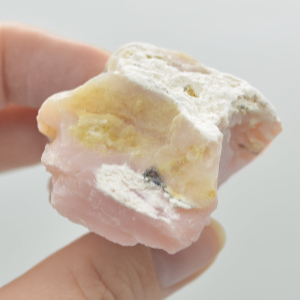 Raw Peruvian Pink Opal Rough Crystal Specimen Rock from Peru - 58 grams #14