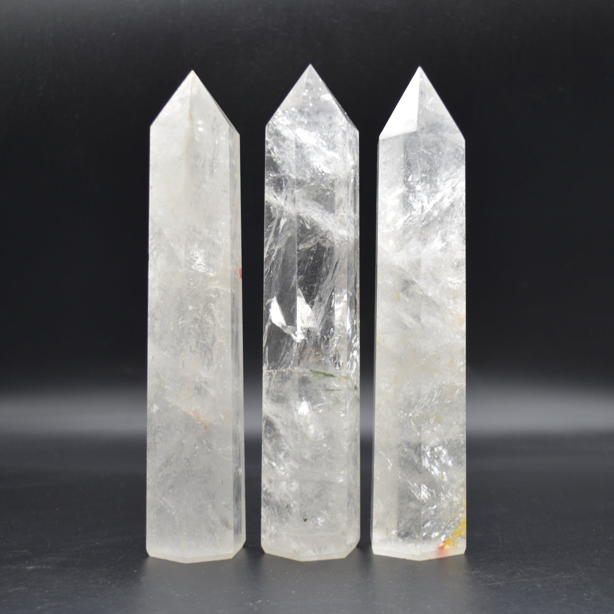 Clear Quartz Crystal Point, Tower, Wand - 1 Count - choose from 10 sizes