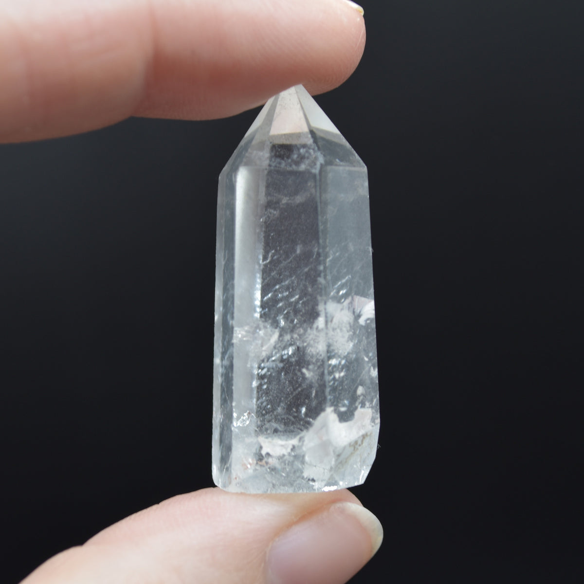 Clear Quartz Crystal Point, Tower, Wand - 1 Count - choose from 10 sizes