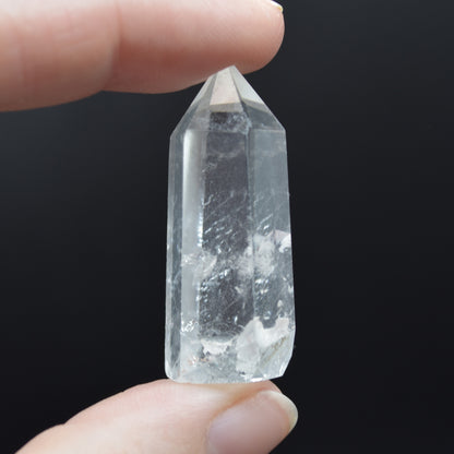 Clear Quartz Crystal Point, Tower, Wand - 1 Count - choose from 10 sizes
