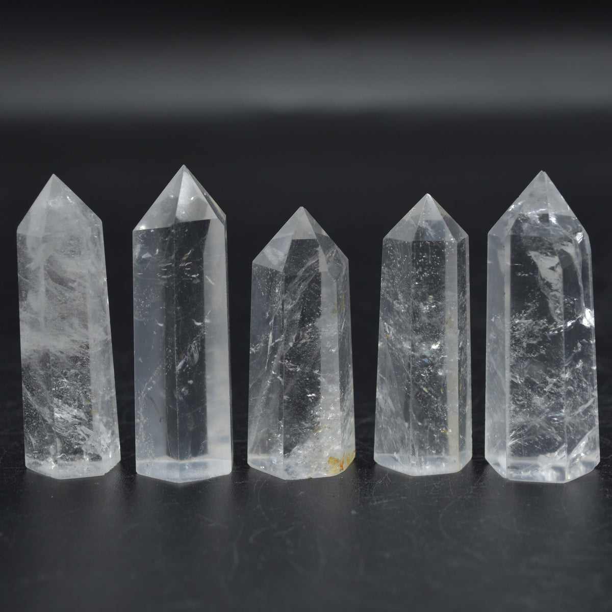 Clear Quartz Crystal Point, Tower, Wand - 1 Count - choose from 10 sizes