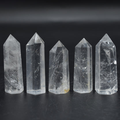 Clear Quartz Crystal Point, Tower, Wand - 1 Count - choose from 10 sizes