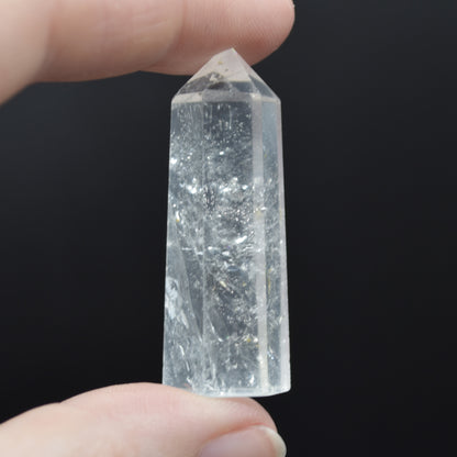 Clear Quartz Crystal Point, Tower, Wand - 1 Count - choose from 10 sizes
