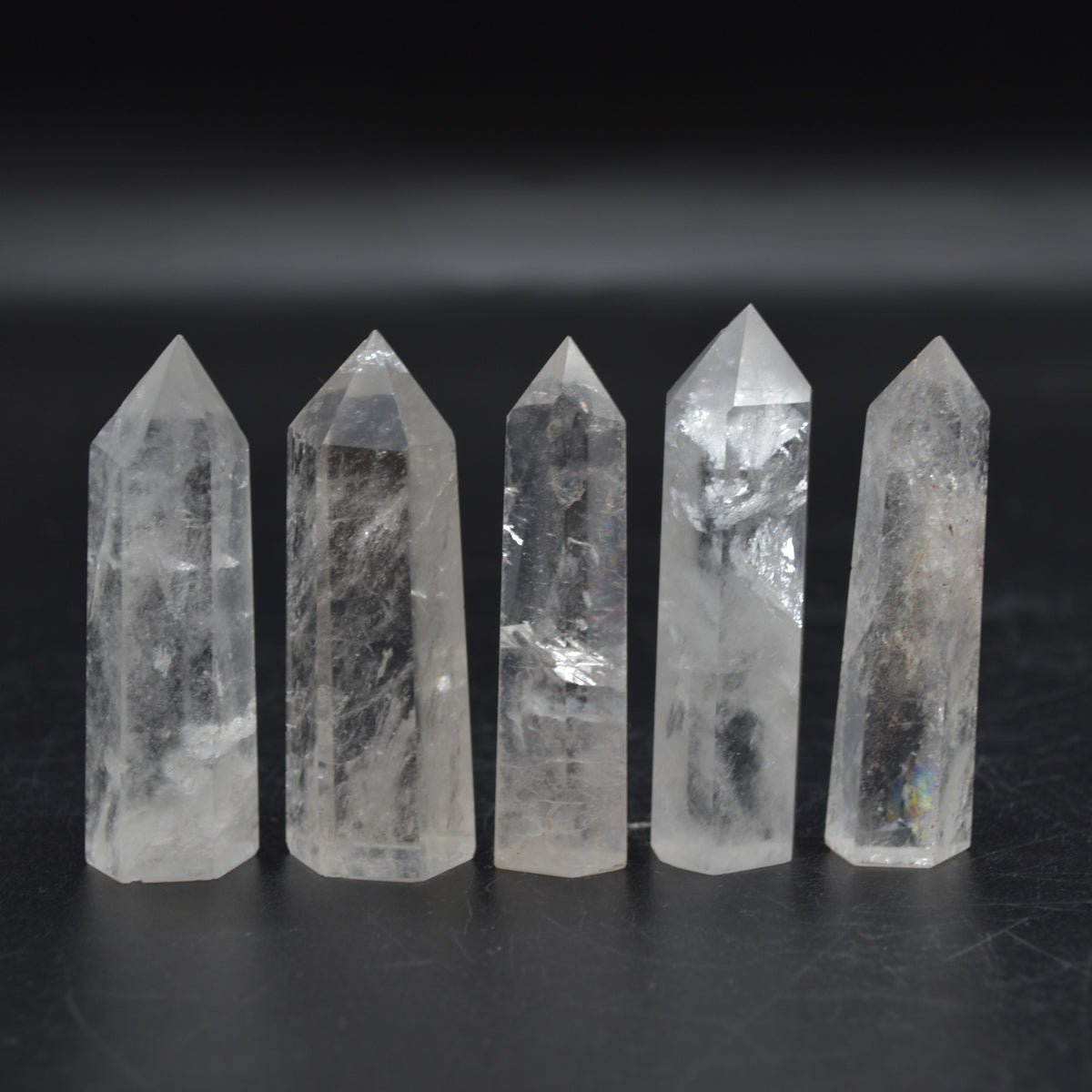 Clear Quartz Crystal Point, Tower, Wand - 1 Count - choose from 10 sizes