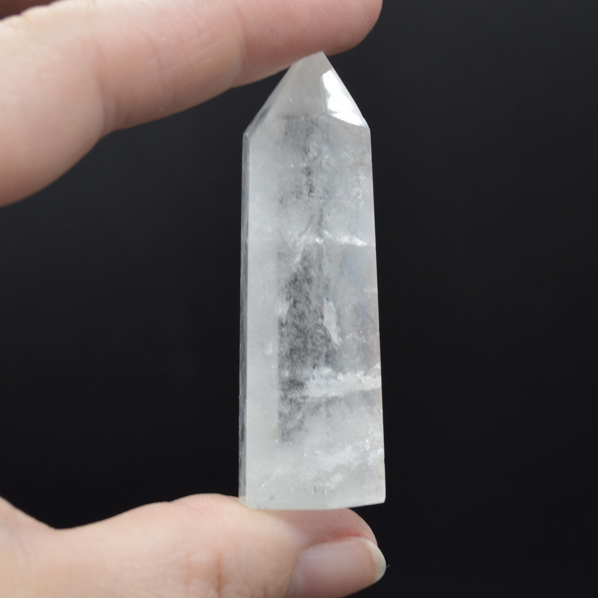 Clear Quartz Crystal Point, Tower, Wand - 1 Count - choose from 10 sizes