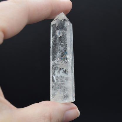 Clear Quartz Crystal Point, Tower, Wand - 1 Count - choose from 10 sizes