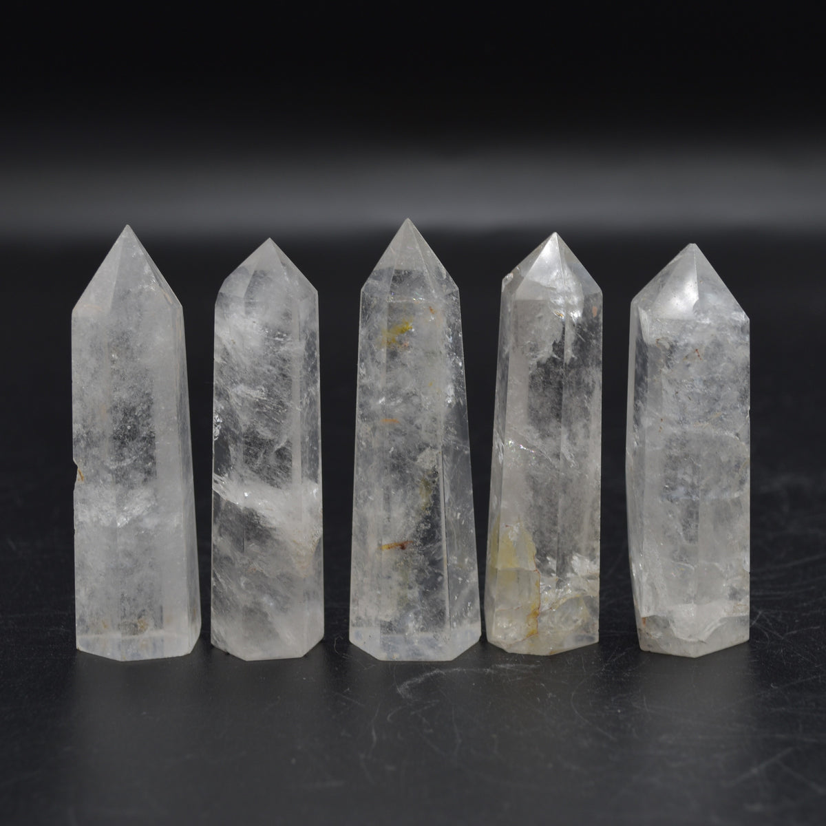 Clear Quartz Crystal Point, Tower, Wand - 1 Count - choose from 10 sizes