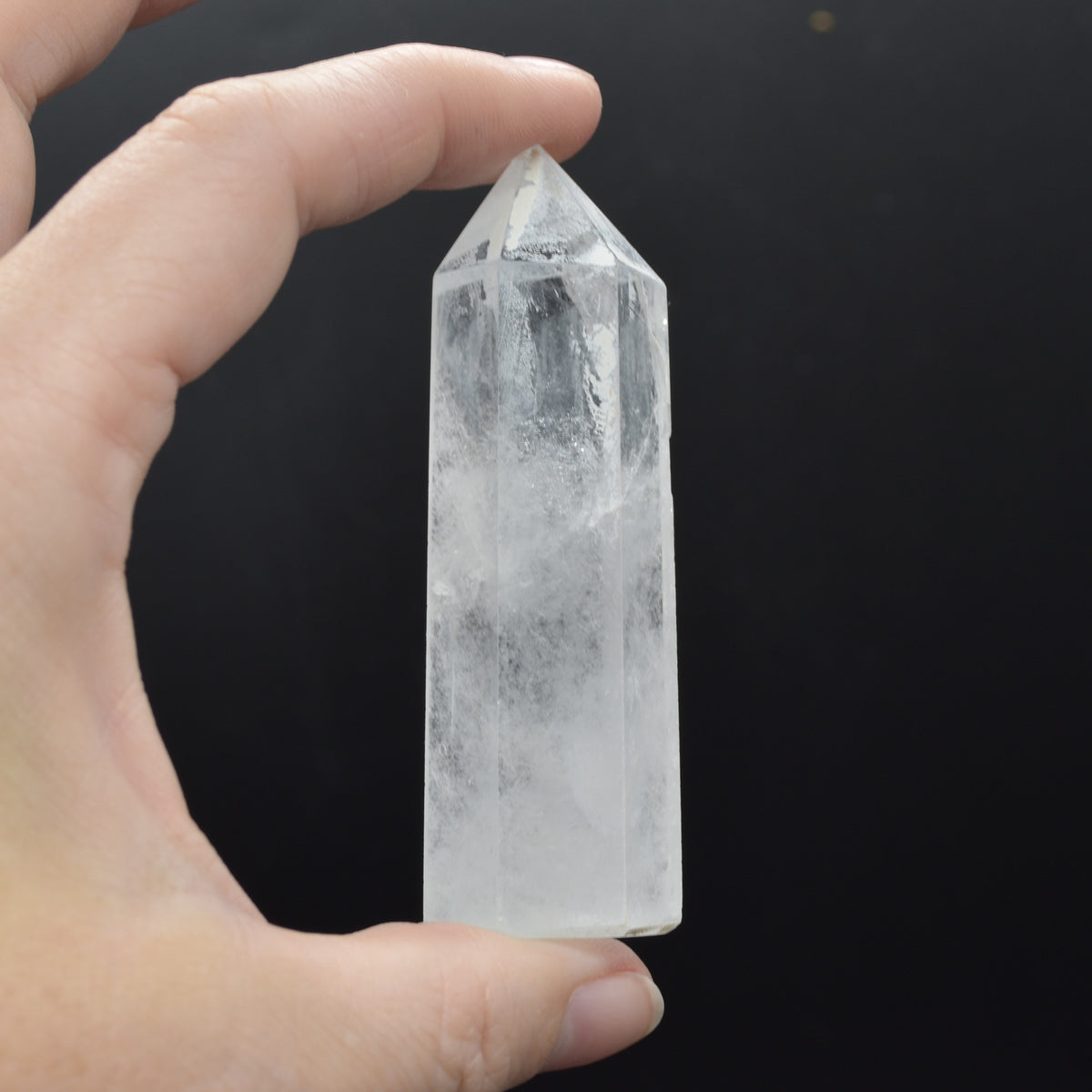 Clear Quartz Crystal Point, Tower, Wand - 1 Count - choose from 10 sizes