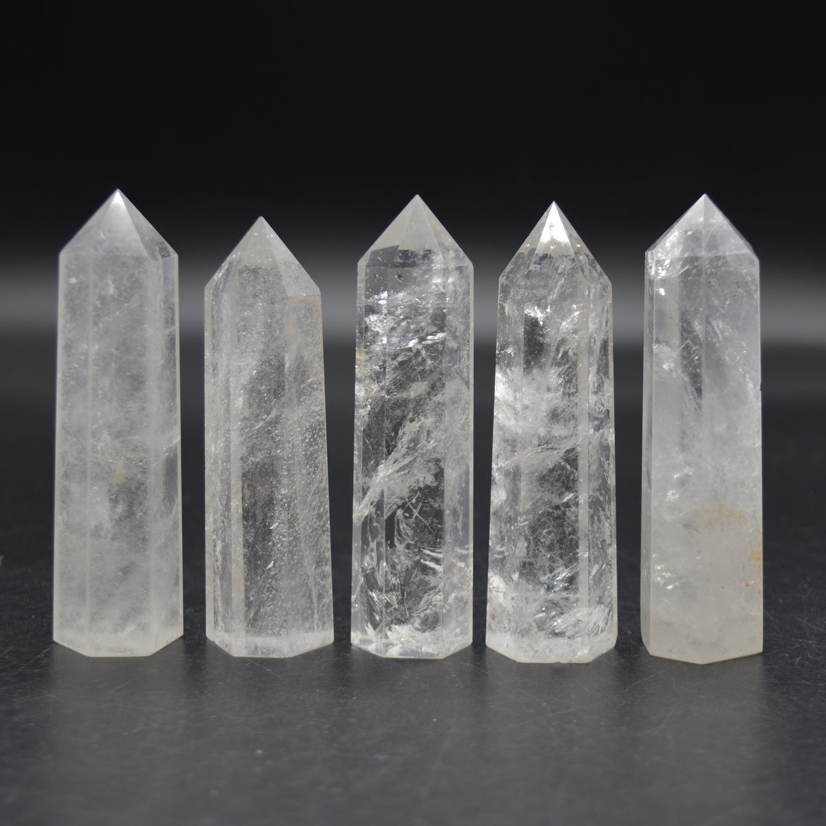Clear Quartz Crystal Point, Tower, Wand - 1 Count - choose from 10 sizes
