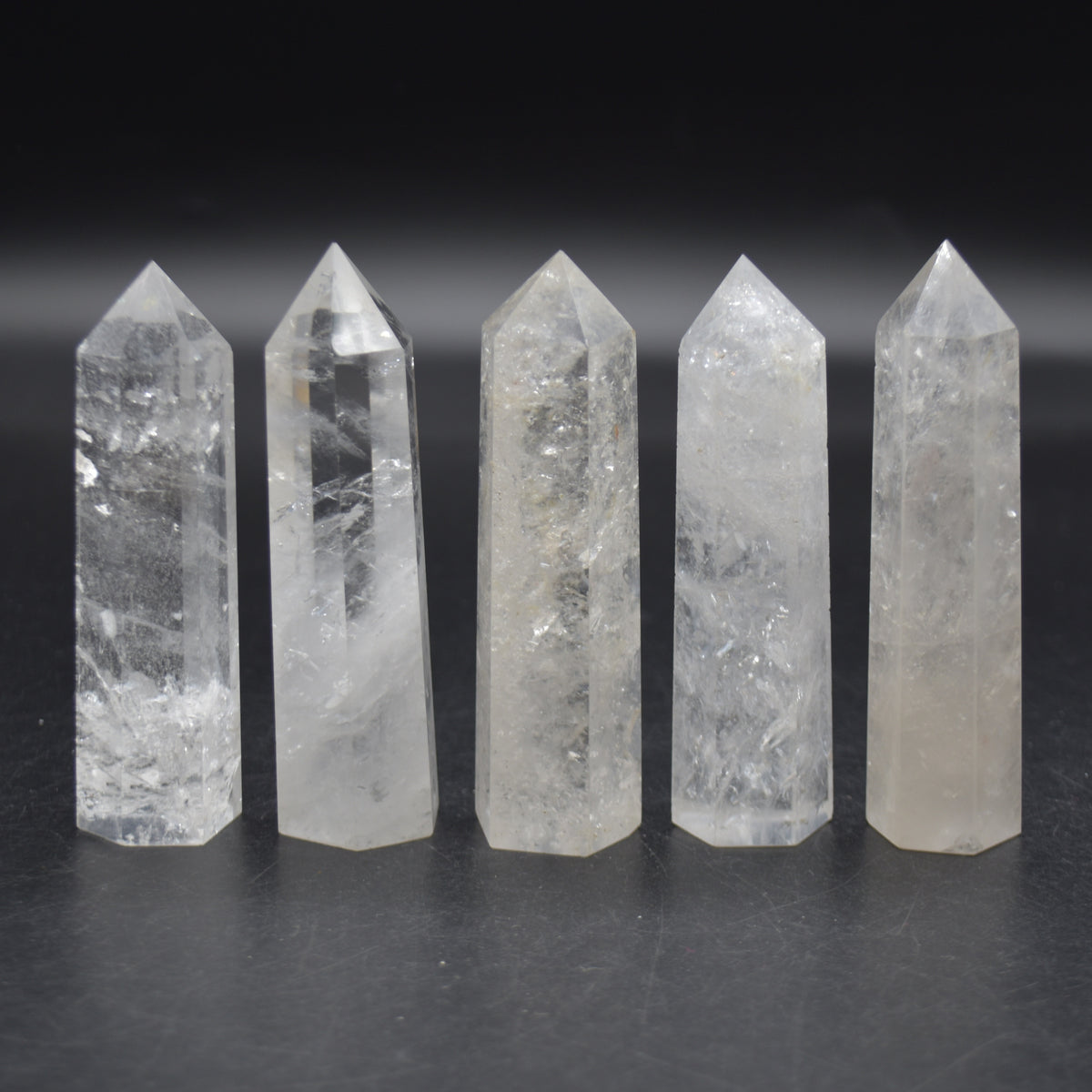 Clear Quartz Crystal Point, Tower, Wand - 1 Count - choose from 10 sizes