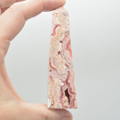 Rhodochrosite Point Tower Wand from Argentina - 97 grams - 8cm #01