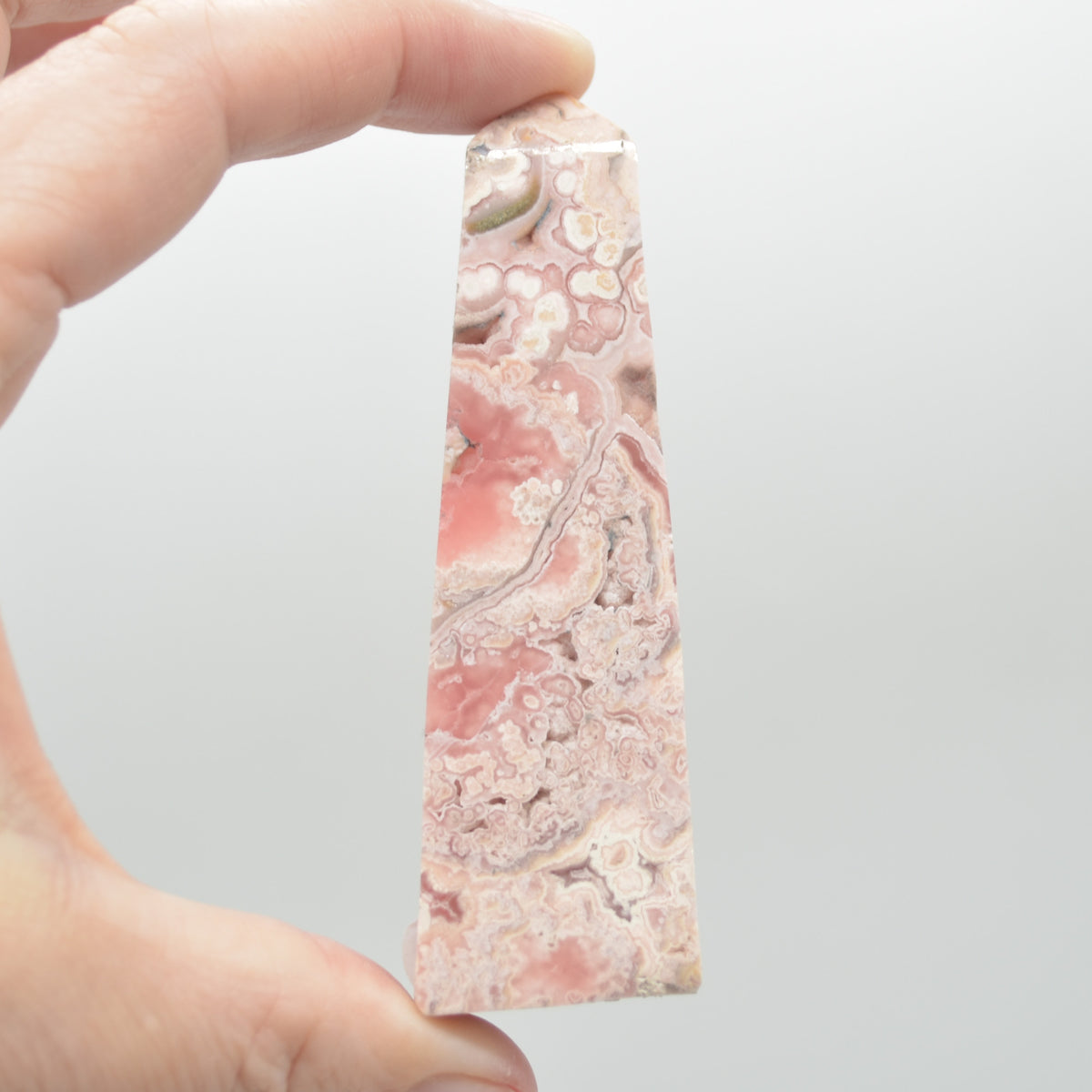 Rhodochrosite Point Tower Wand from Argentina - 97 grams - 8cm #01