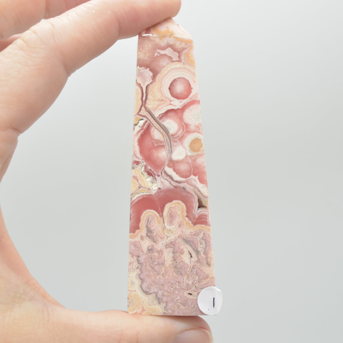 Rhodochrosite Point Tower Wand from Argentina - 97 grams - 8cm #01