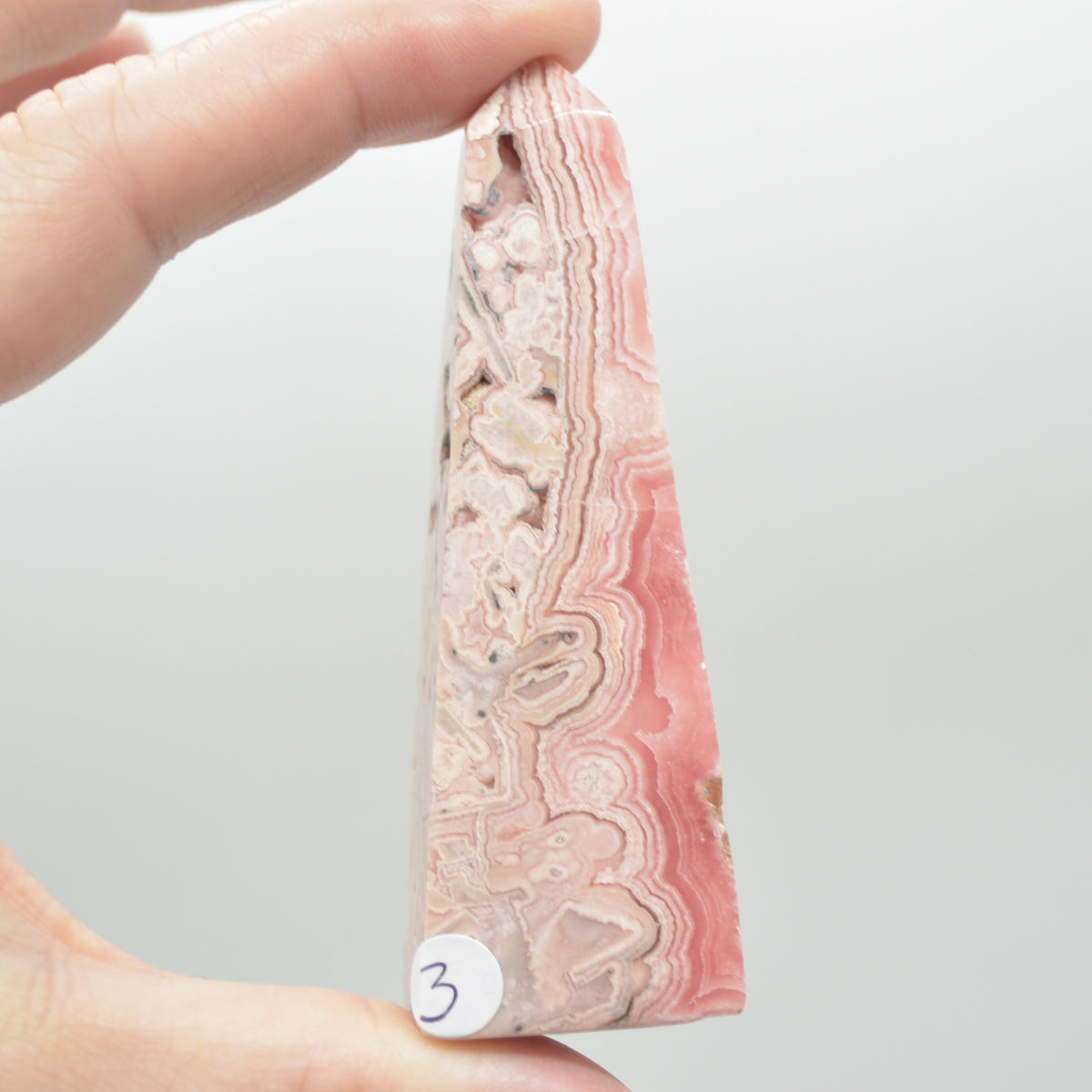 Rhodochrosite Point Tower Wand from Argentina - 87 grams - 8cm #03