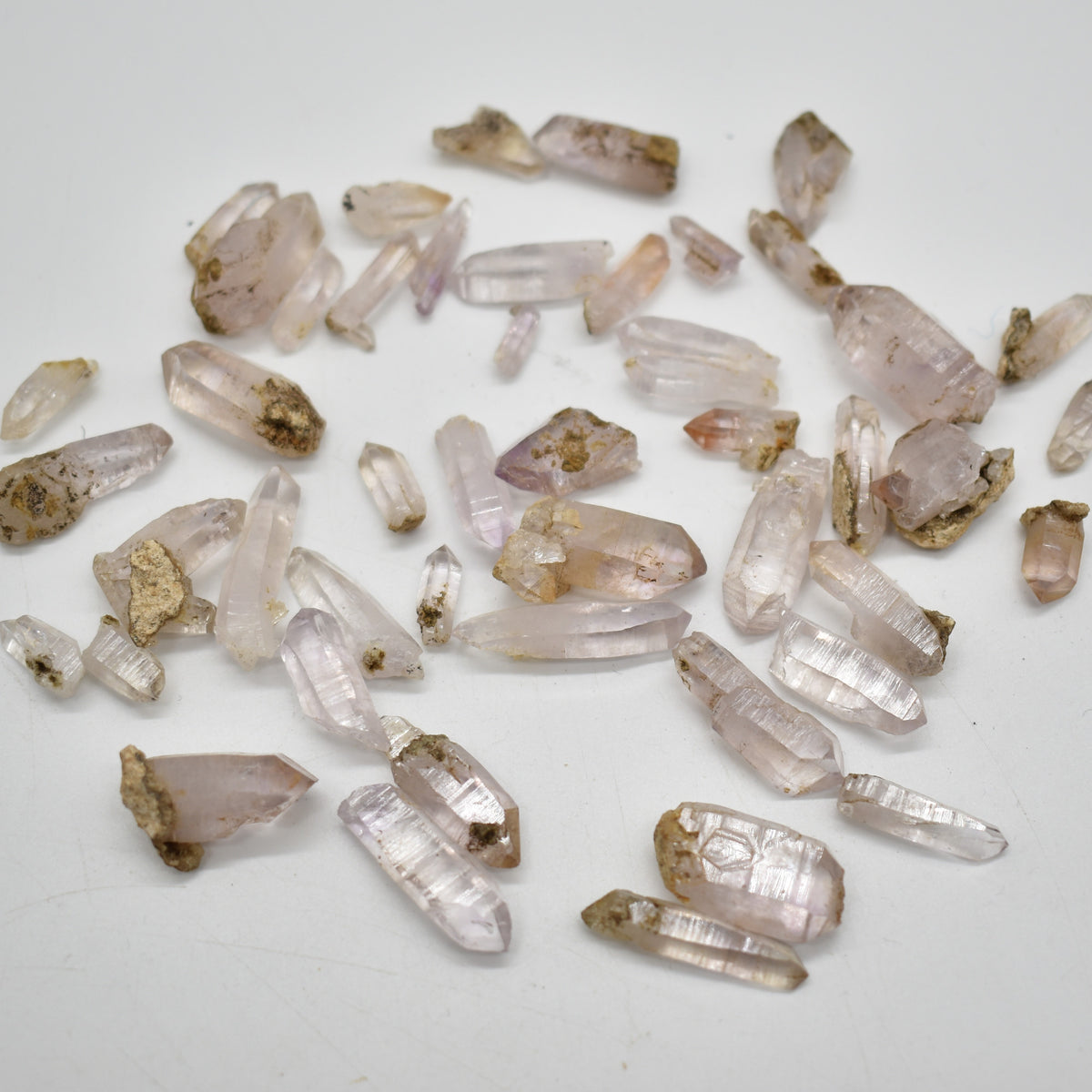 Vera Cruz Amethyst Raw Points - Mixed Lot - 86 grams - Pale Colour