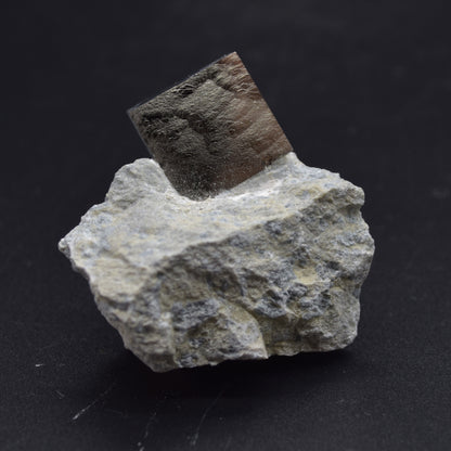Pyrite Natural Crystal Cube Cluster in Basalt from Navajun, Spain, Fools Gold, 81 grams #21