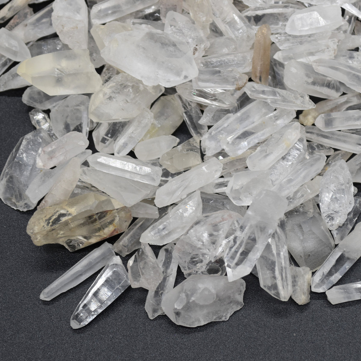 Brazil Lemurian Quartz Clear Quartz Crystal Points - Great for making Crystal Grids - 0.6cm - 2cm - 20, 50 or 90-100 grams
