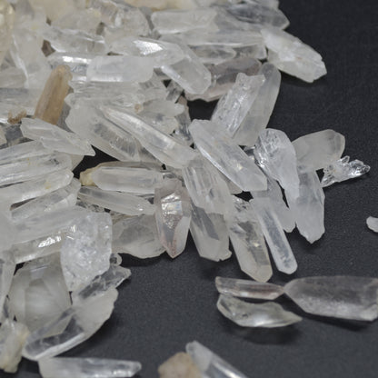 Brazil Lemurian Quartz Clear Quartz Crystal Points - Great for making Crystal Grids - 0.6cm - 2cm - 20, 50 or 90-100 grams