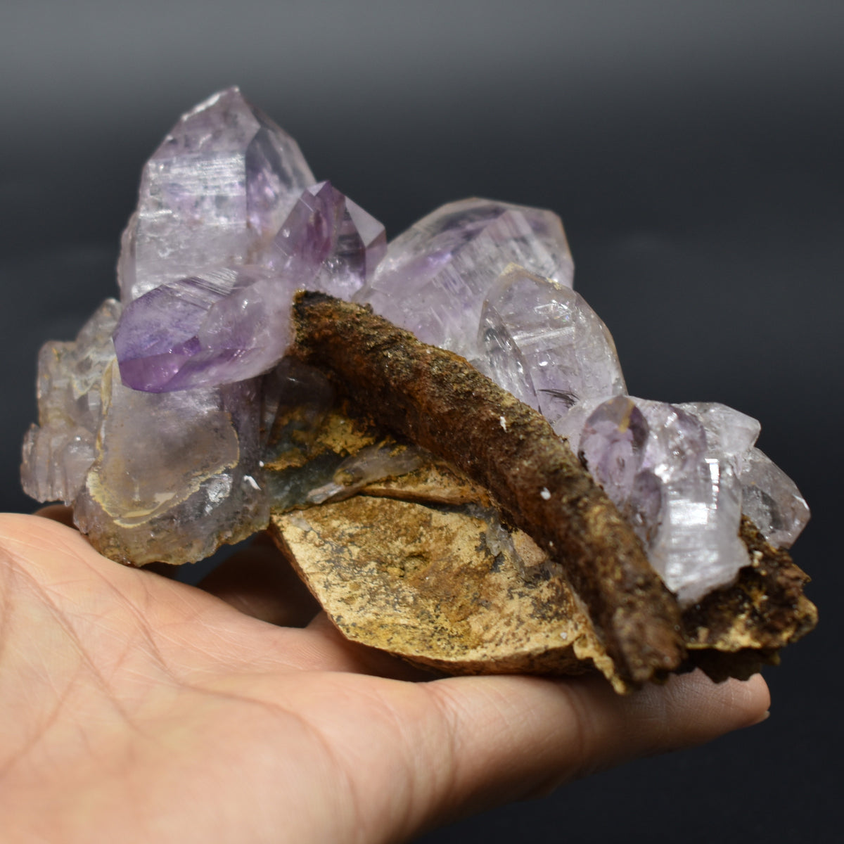 Vera Cruz Amethyst Raw Crystal Cluster - 224 grams - #36