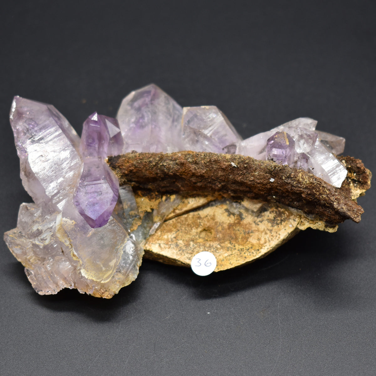 Vera Cruz Amethyst Raw Crystal Cluster - 224 grams - #36
