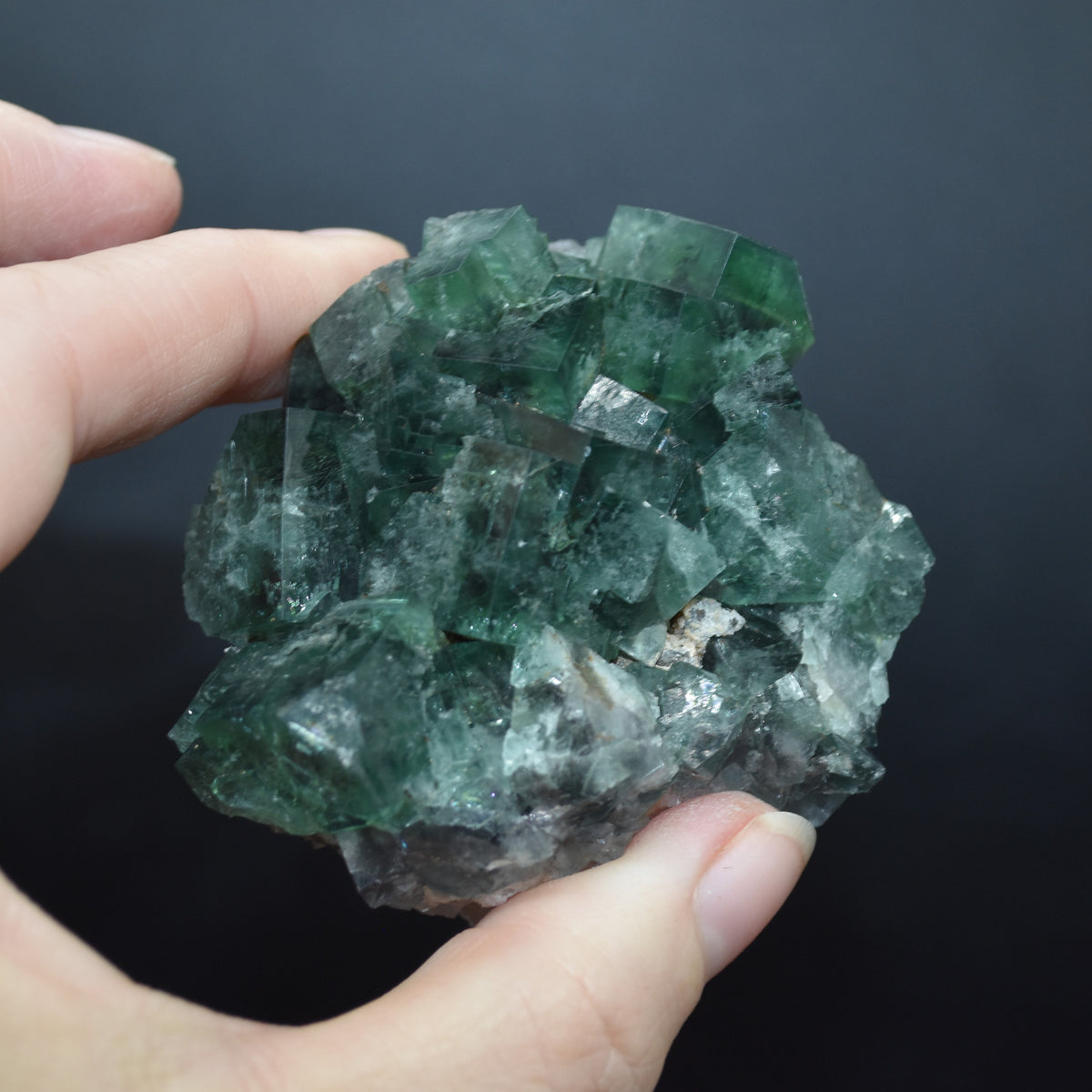 Diana Maria Fluorite Raw Cluster / Specimen with Quartz - Sourced UK - 153 grams #326