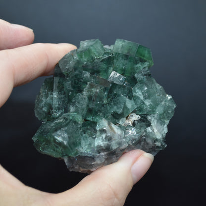 Diana Maria Fluorite Raw Cluster / Specimen with Quartz - Sourced UK - 153 grams #326