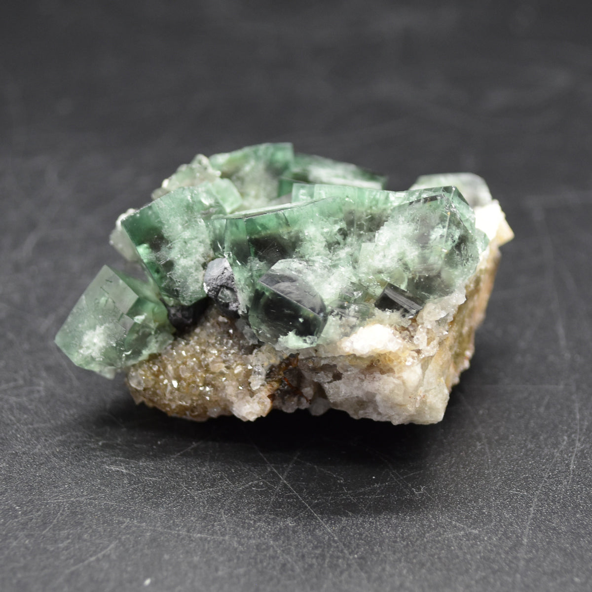 Diana Maria Fluorite Raw Cluster Specimen with Quartz - Sourced UK - 78 grams #339