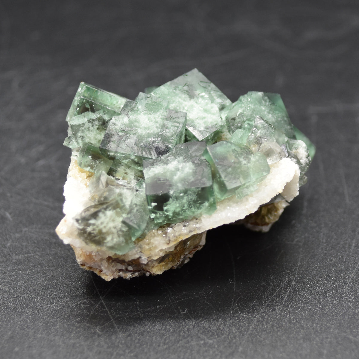 Diana Maria Fluorite Raw Cluster Specimen with Quartz - Sourced UK - 78 grams #339