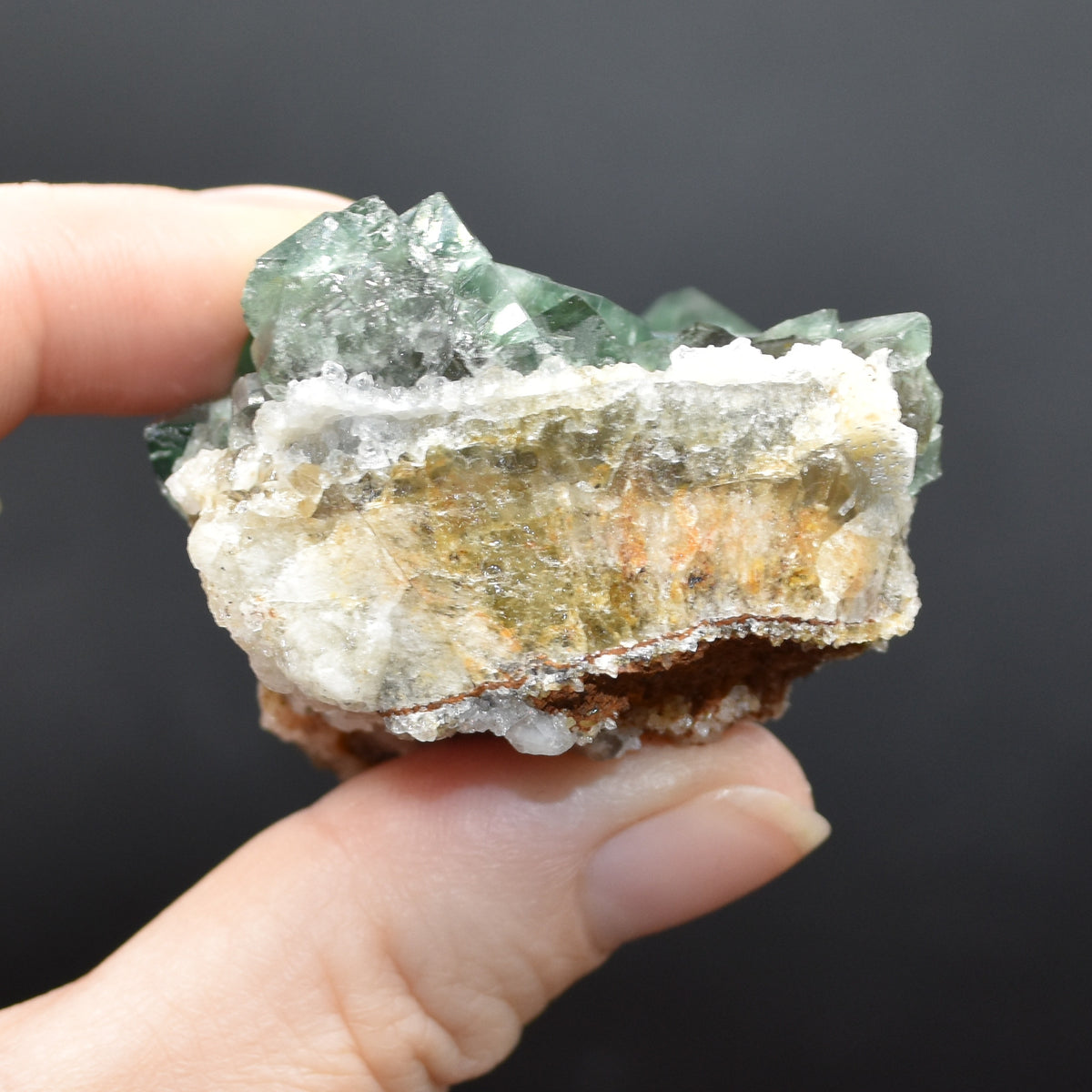 Diana Maria Fluorite Raw Cluster Specimen with Quartz - Sourced UK - 78 grams #339