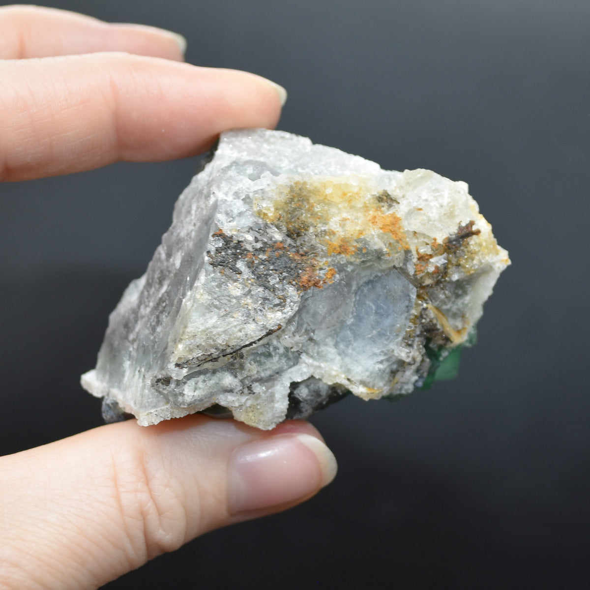 Diana Maria Fluorite Raw Cluster Specimen with Galena and Quartz - Sourced UK - 97 grams #343