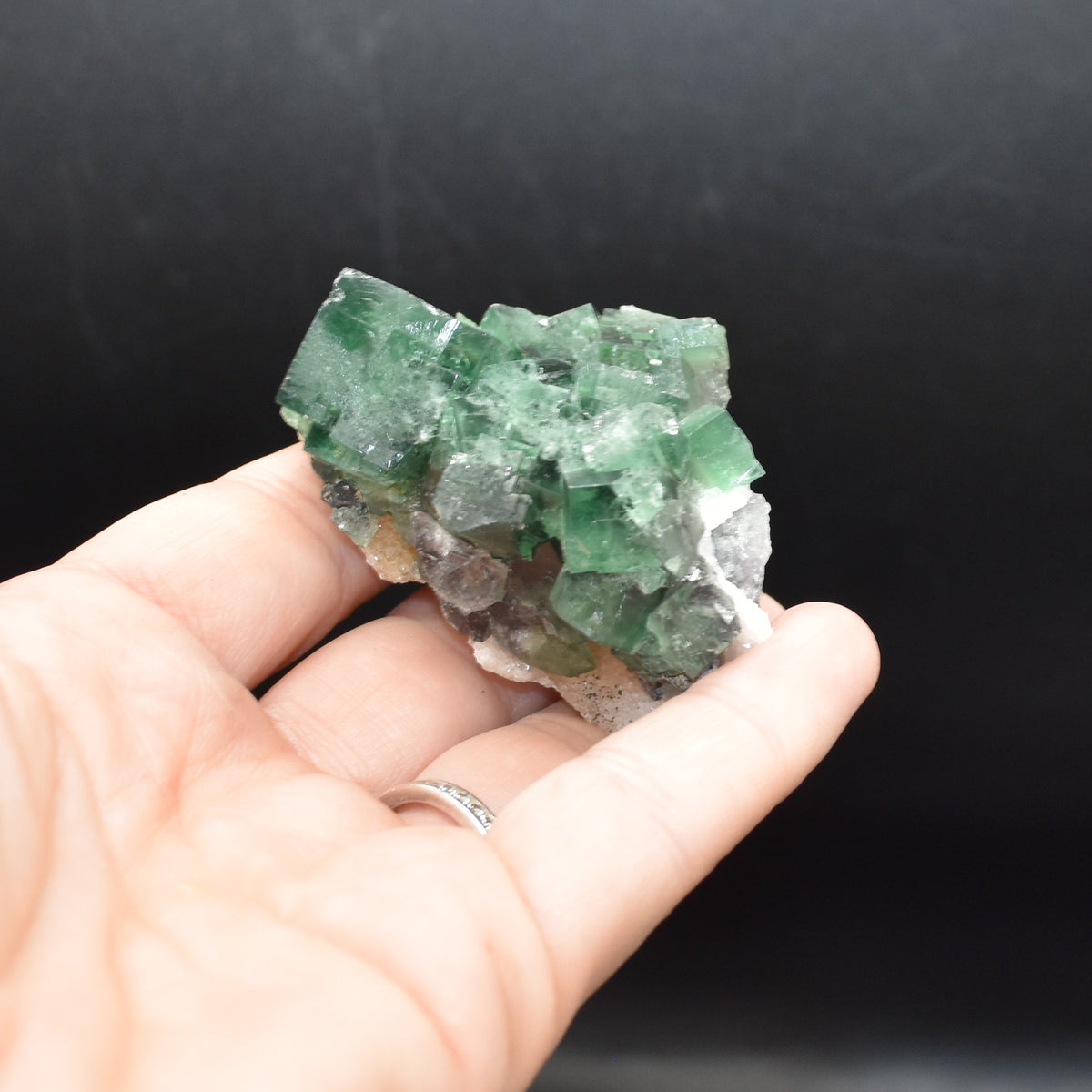 Diana Maria Fluorite Raw Cluster Specimen with Galena and Quartz - Sourced UK - 97 grams #343
