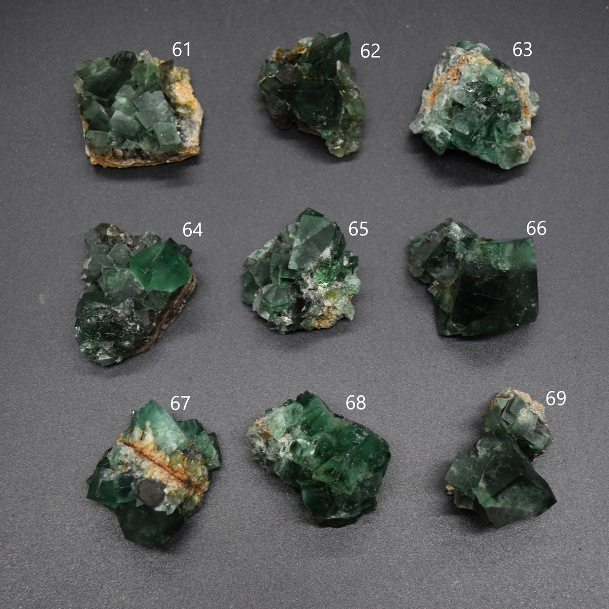 Diana Maria Fluorite Raw Crystal Nuggets, Rocks, Specimens - Sourced UK - 9 sizes available