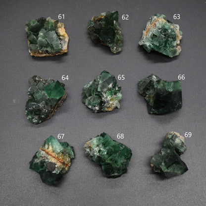 Diana Maria Fluorite Raw Crystal Nuggets, Rocks, Specimens - Sourced UK - 9 sizes available