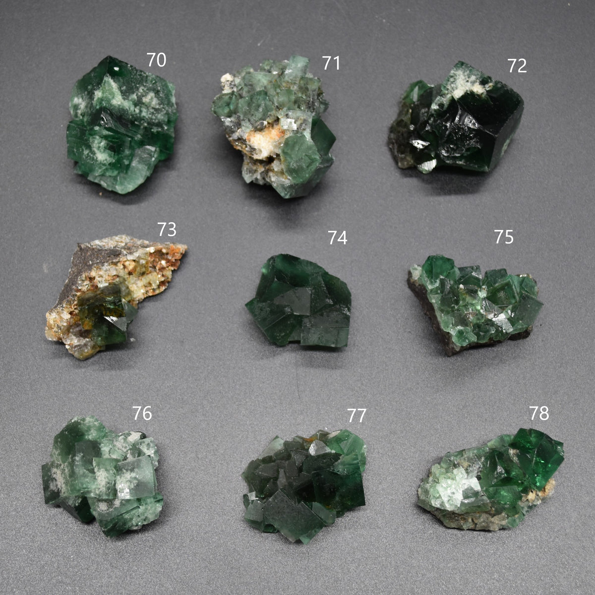 Diana Maria Fluorite Raw Crystal Nuggets, Rocks, Specimens - Sourced UK - 9 sizes available