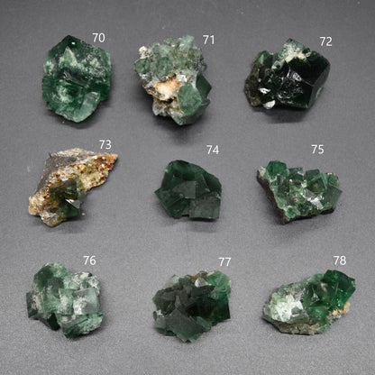 Diana Maria Fluorite Raw Crystal Nuggets, Rocks, Specimens - Sourced UK - 9 sizes available