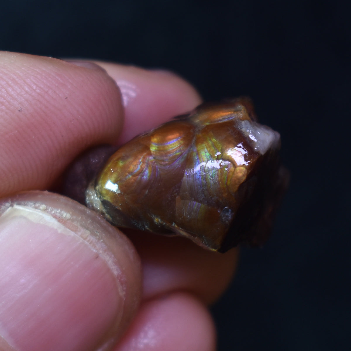 Mexican Rough Raw Fire Agate Specimen Rock - Top Grade - 26ct #07