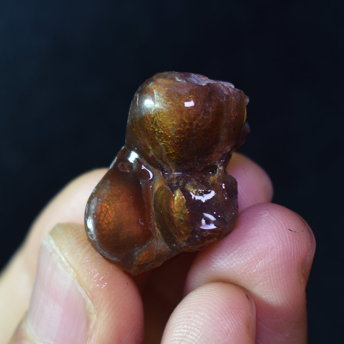 Mexican Rough Raw Fire Agate Specimen Rock - Top Grade - 35ct #08