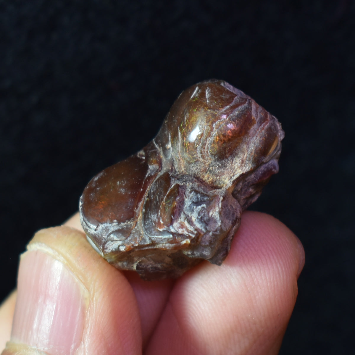 Mexican Rough Raw Fire Agate Specimen Rock - Top Grade - 35ct #08