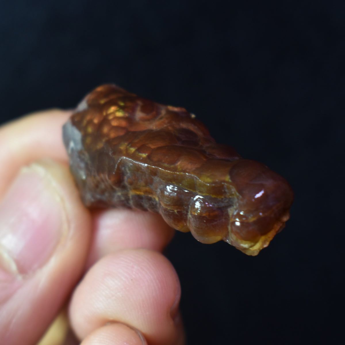 Mexican Rough Raw Fire Agate Specimen Rock - Top Grade - 38ct #13